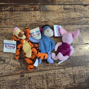 NEW NWT Disney Store Animals Eeyore, Tiger +